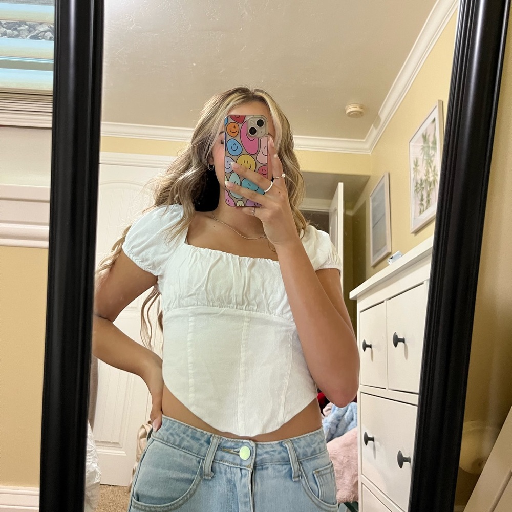 square neck top